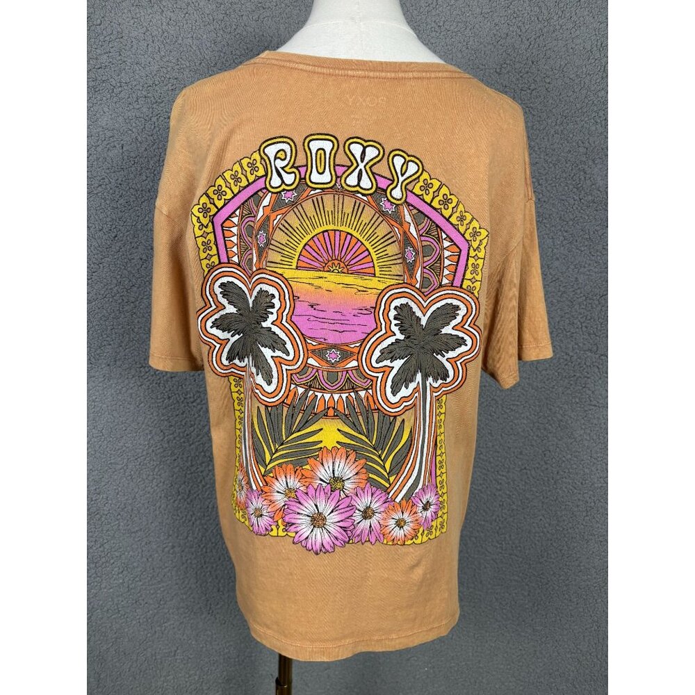 Roxy Juniors' Women's Morockin Cotton Oversized Graphic T-Shirt Size XS NWT's - Picture 2 of 8
